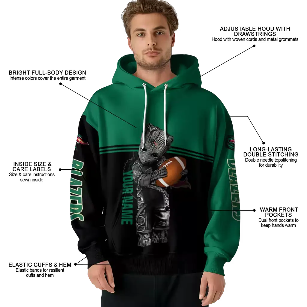 customized uab blazers baby groot green black hoodie latest model customized uab blazers baby groot green black hoodie latest model