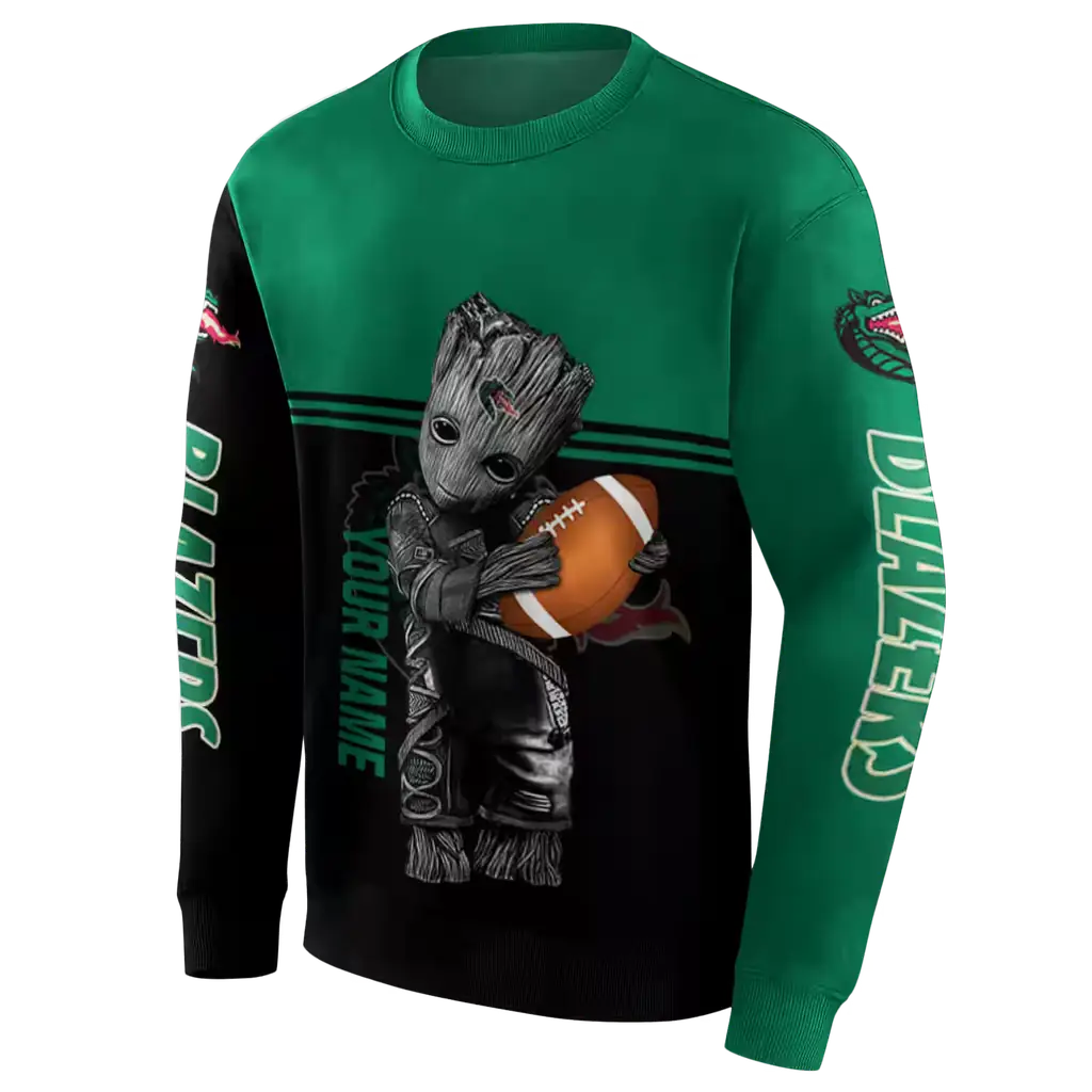 customized uab blazers baby groot green black hoodie new arrival customized uab blazers baby groot green black hoodie new arrival