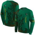 customized uab blazers deer silhouette green hoodie best selling