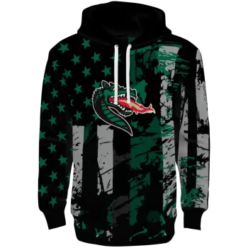 customized uab blazers distressed flag green black hoodie best selling