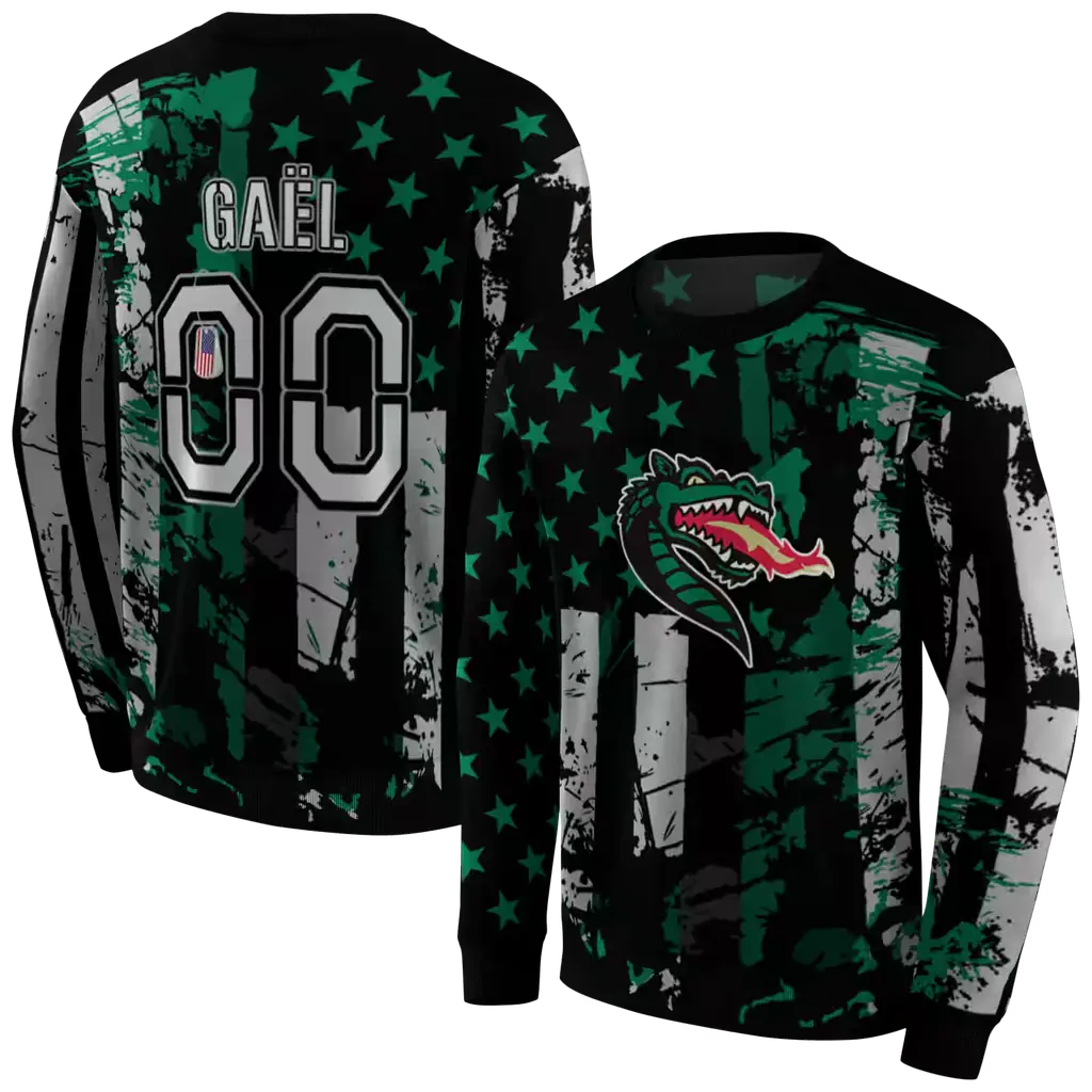 customized uab blazers distressed flag green black hoodie premium grade customized uab blazers distressed flag green black hoodie premium grade