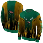 customized uab blazers flame design green hoodie best selling