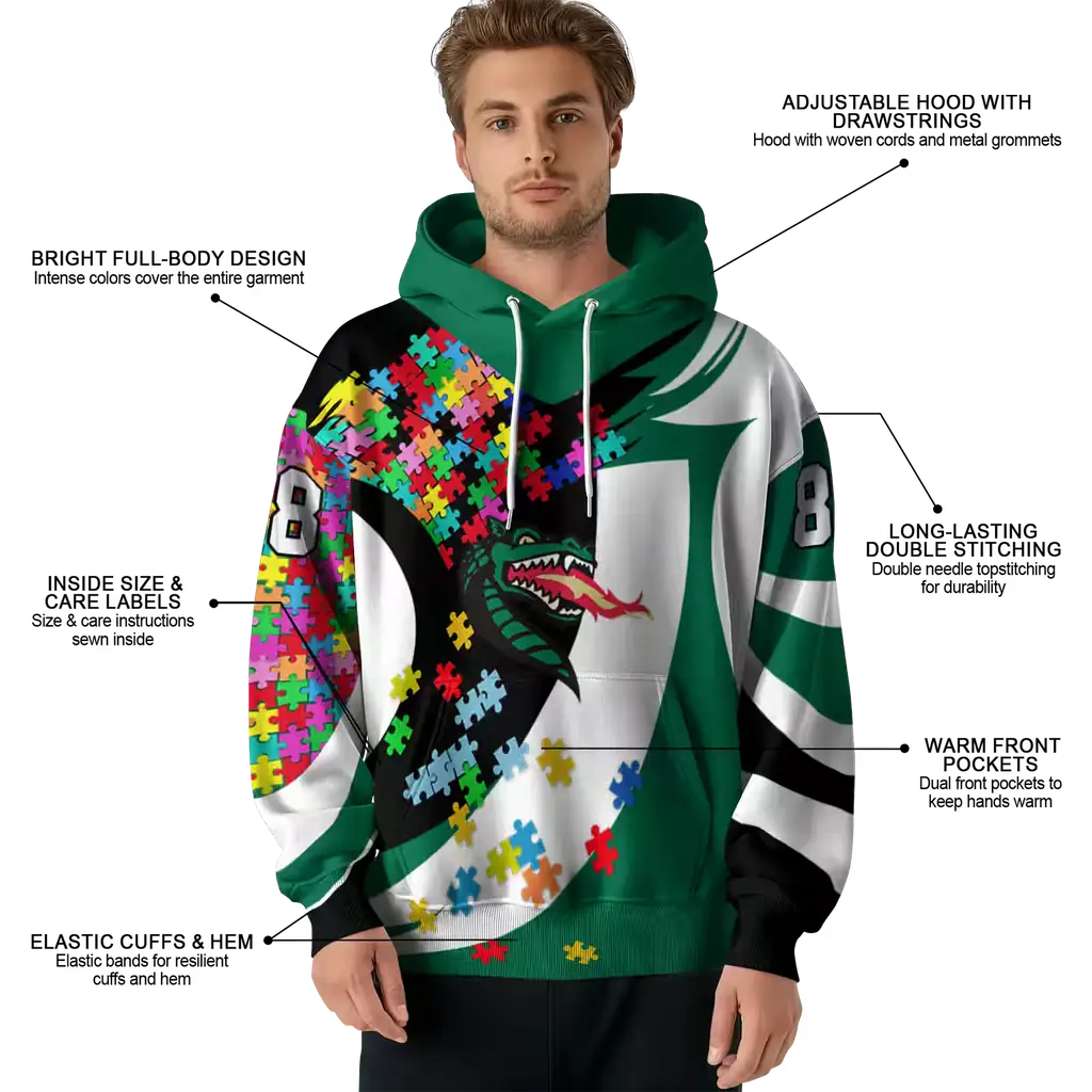 customized uab blazers puzzle pieces green hoodie latest model customized uab blazers puzzle pieces green hoodie latest model