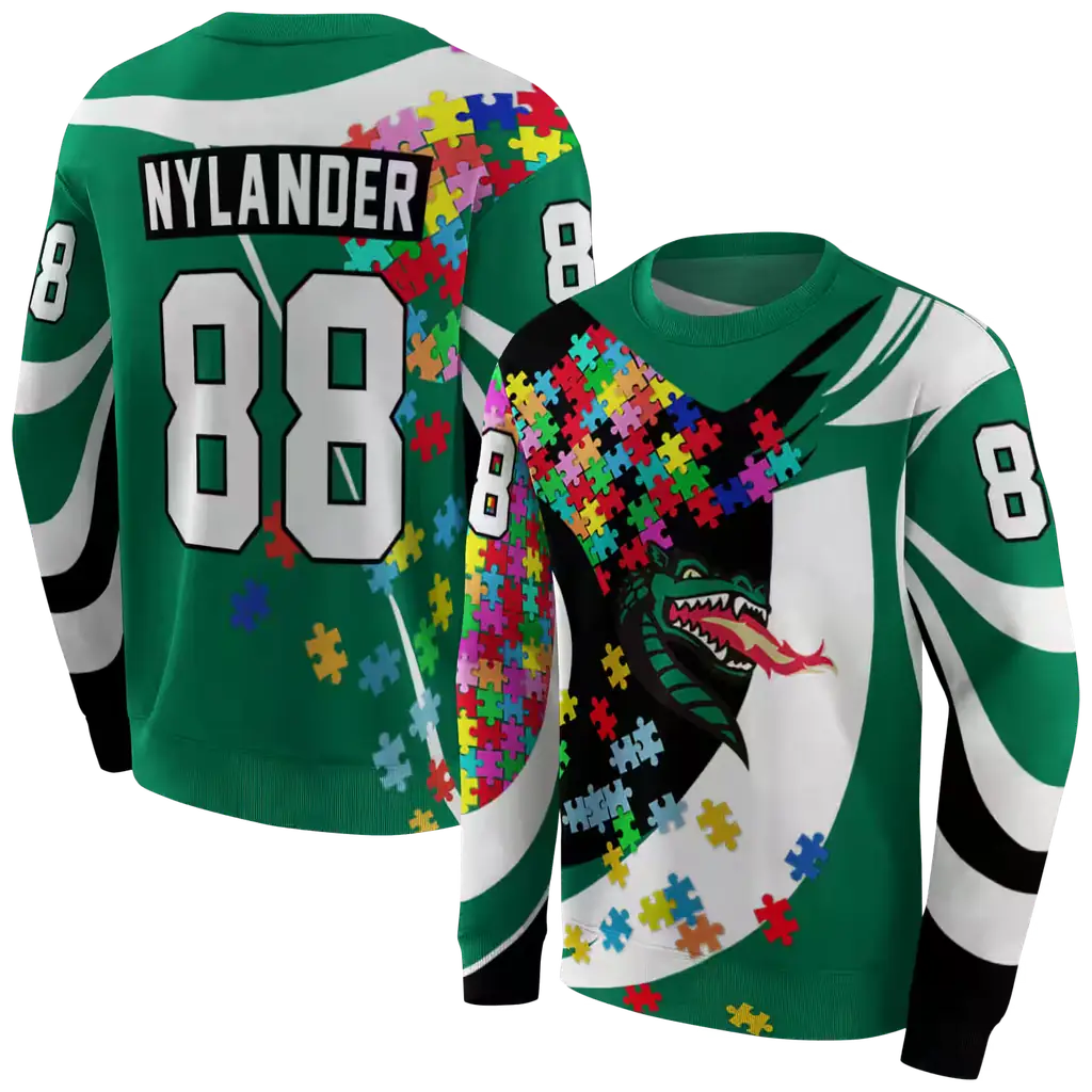 customized uab blazers puzzle pieces green hoodie premium grade customized uab blazers puzzle pieces green hoodie premium grade