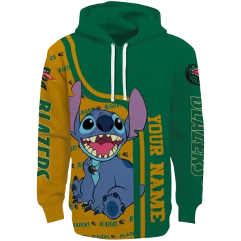 customized uab blazers stitch green hoodie best selling
