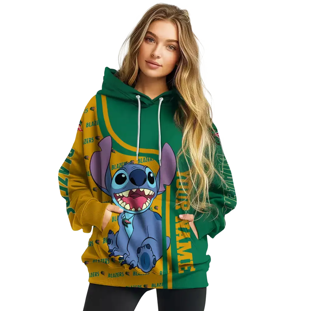 customized uab blazers stitch green hoodie high quality customized uab blazers stitch green hoodie high quality