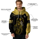 customized ucf knights grim reaper gold black hoodie best selling