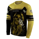 customized ucf knights grim reaper gold black hoodie best selling
