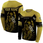 customized ucf knights grim reaper gold black hoodie best selling