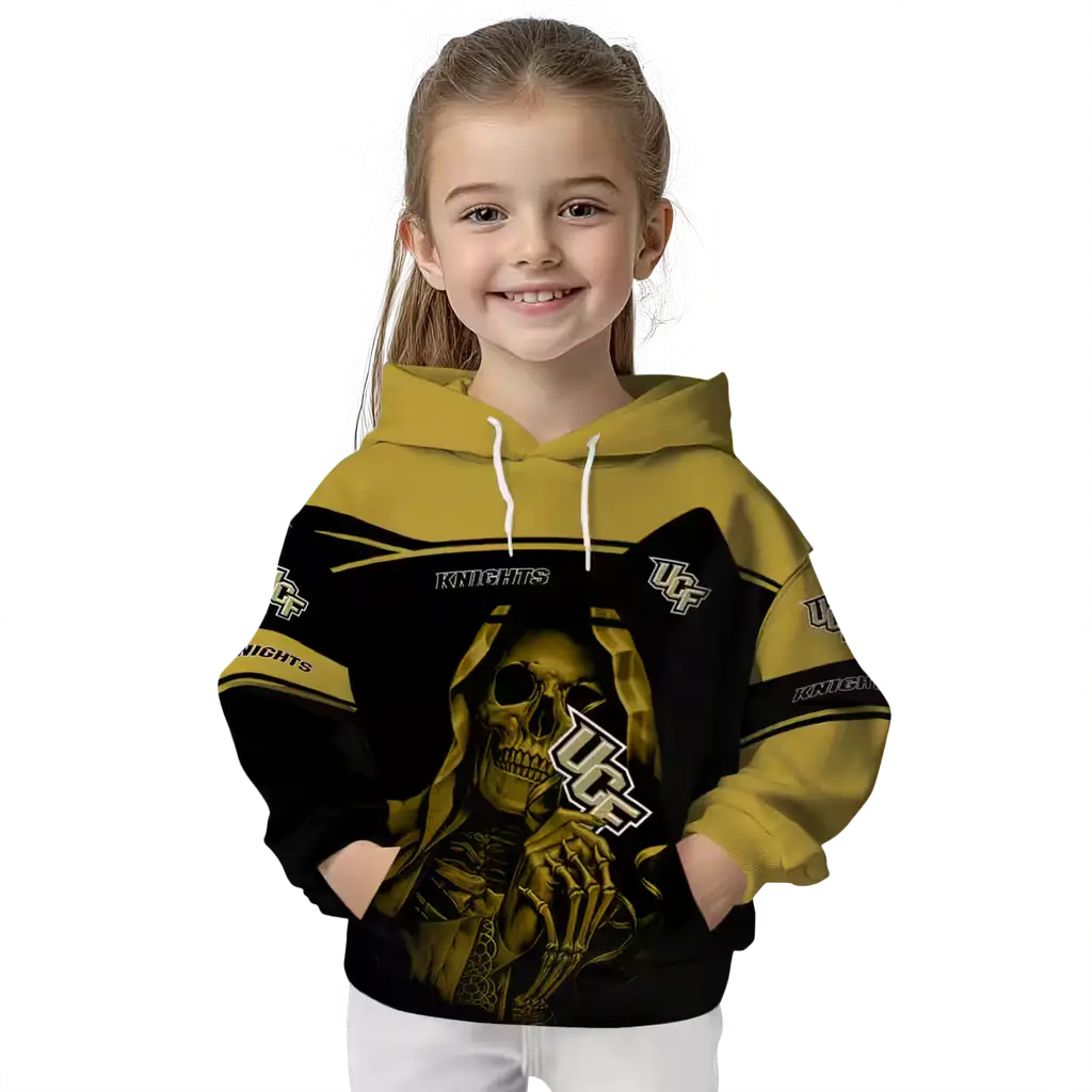 customized ucf knights grim reaper gold black hoodie top rated customized ucf knights grim reaper gold black hoodie top rated