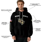 customized ucf knights punisher skull black hoodie best selling
