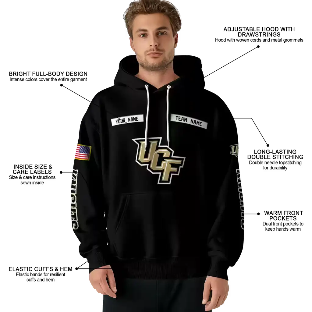customized ucf knights punisher skull black hoodie latest model customized ucf knights punisher skull black hoodie latest model