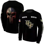 customized ucf knights punisher skull black hoodie best selling