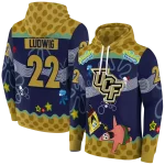 customized ucf knights spongebob patrick star gold navy hoodie best selling