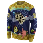 customized ucf knights spongebob patrick star gold navy hoodie best selling