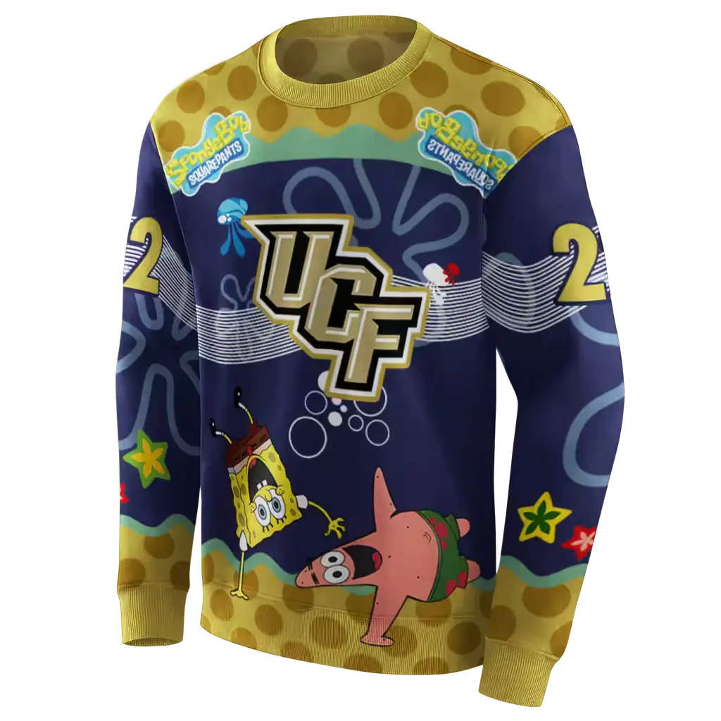 customized ucf knights spongebob patrick star gold navy hoodie new arrival customized ucf knights spongebob patrick star gold navy hoodie new arrival