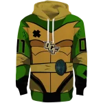 customized ucf knights superhero armor gold green hoodie best selling