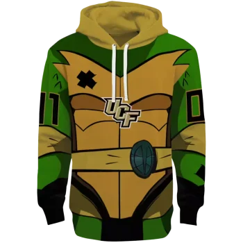 customized ucf knights superhero armor gold green hoodie best selling