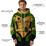 customized ucf knights superhero armor gold green hoodie best selling