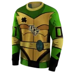 customized ucf knights superhero armor gold green hoodie best selling