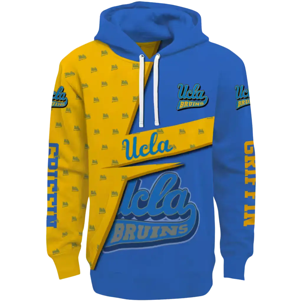 customized ucla bruins abstract shape blue hoodie best selling customized ucla bruins abstract shape blue hoodie best selling