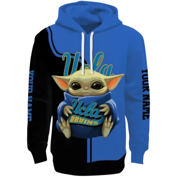 customized ucla bruins baby yoda blue black hoodie best selling