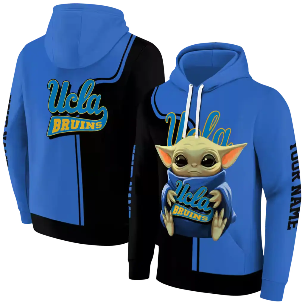 customized ucla bruins baby yoda blue black hoodie fashion forward customized ucla bruins baby yoda blue black hoodie fashion forward