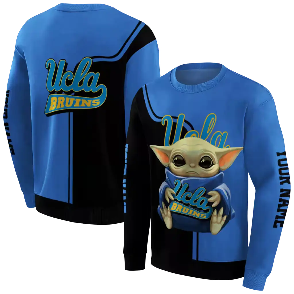 customized ucla bruins baby yoda blue black hoodie premium grade customized ucla bruins baby yoda blue black hoodie premium grade