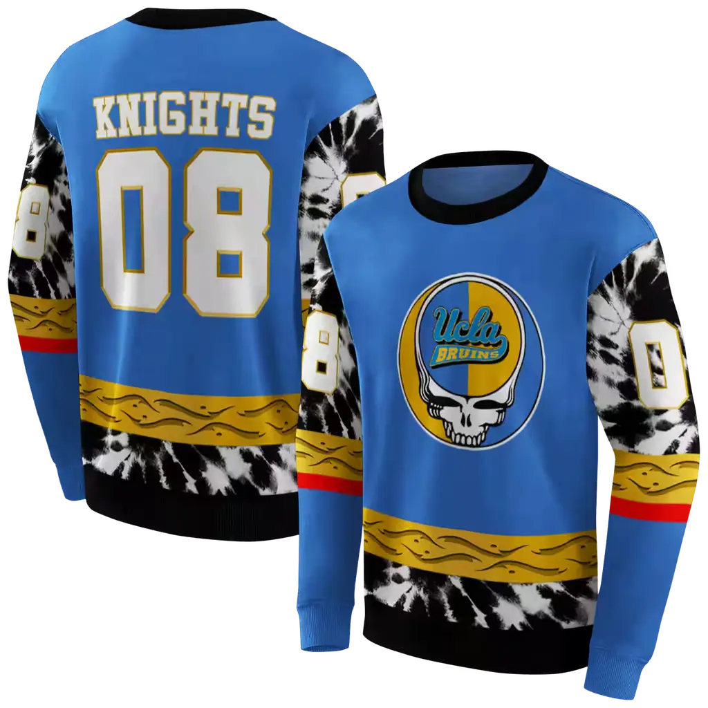 customized ucla bruins grateful vibes blue hoodie premium grade customized ucla bruins grateful vibes blue hoodie premium grade