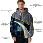 customized ucla bruins hexagonal mesh blue black gray hoodie best selling
