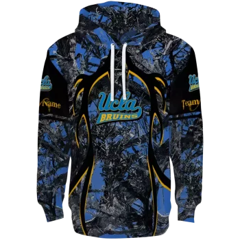 customized ucla bruins hunting theme blue black hoodie best selling