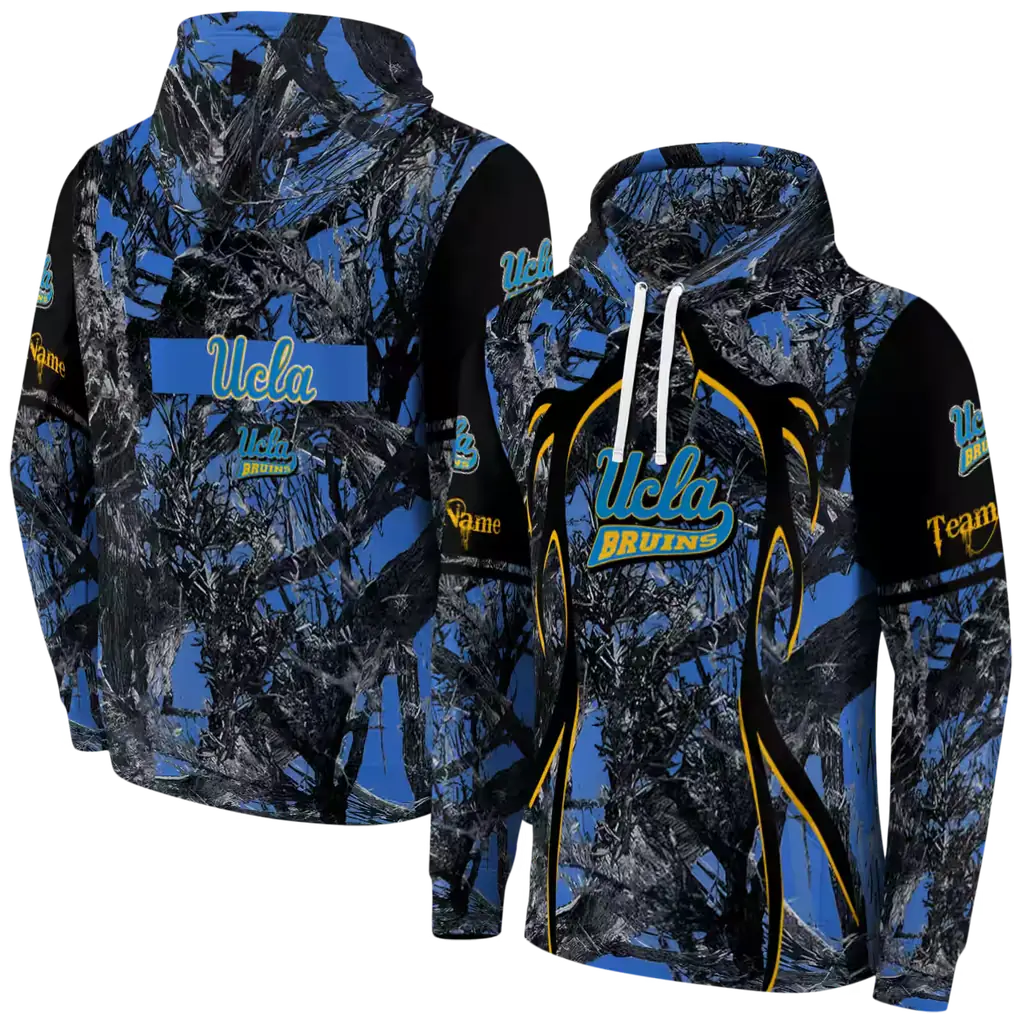 customized ucla bruins hunting theme blue black hoodie fashion forward customized ucla bruins hunting theme blue black hoodie fashion forward