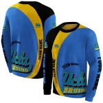 customized ucla bruins minimalist design blue black hoodie best selling