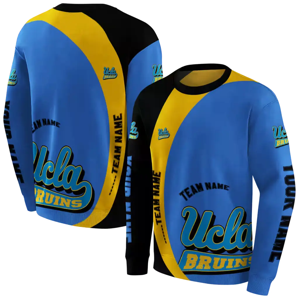 customized ucla bruins minimalist design blue black hoodie premium grade customized ucla bruins minimalist design blue black hoodie premium grade