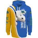 customized ucla bruins peeking snoopy blue hoodie best selling