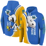 customized ucla bruins peeking snoopy blue hoodie best selling