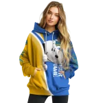 customized ucla bruins peeking snoopy blue hoodie best selling