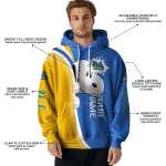 customized ucla bruins peeking snoopy blue hoodie best selling