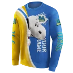 customized ucla bruins peeking snoopy blue hoodie best selling
