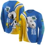 customized ucla bruins peeking snoopy blue hoodie best selling