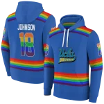 customized ucla bruins rainbow stripes blue hoodie best selling