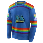 customized ucla bruins rainbow stripes blue hoodie best selling