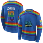 customized ucla bruins rainbow stripes blue hoodie best selling