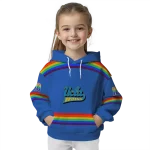 customized ucla bruins rainbow stripes blue hoodie best selling