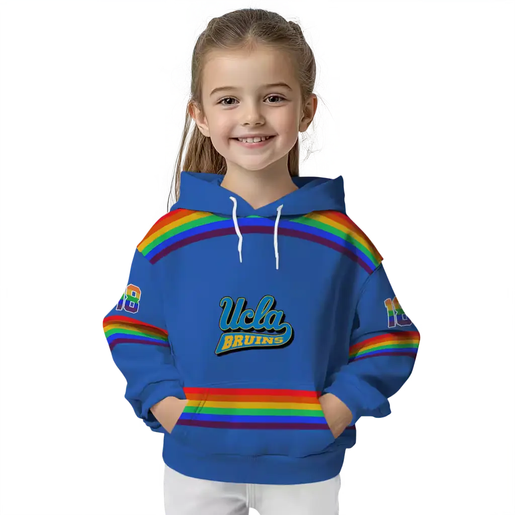 customized ucla bruins rainbow stripes blue hoodie top rated customized ucla bruins rainbow stripes blue hoodie top rated