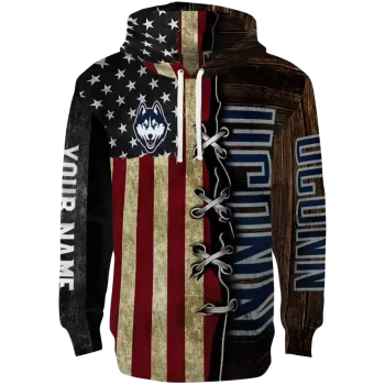 customized uconn huskies american pride hoodie best selling