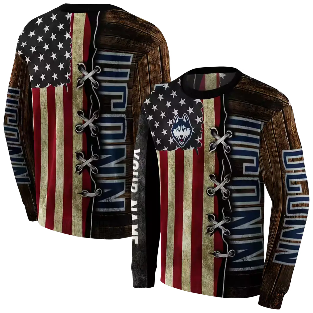 customized uconn huskies american pride hoodie premium grade customized uconn huskies american pride hoodie premium grade