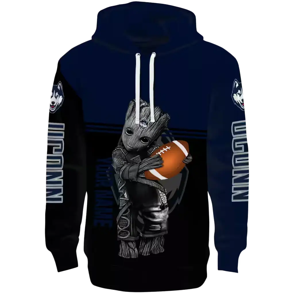 customized uconn huskies baby groot blue black hoodie best selling customized uconn huskies baby groot blue black hoodie best selling