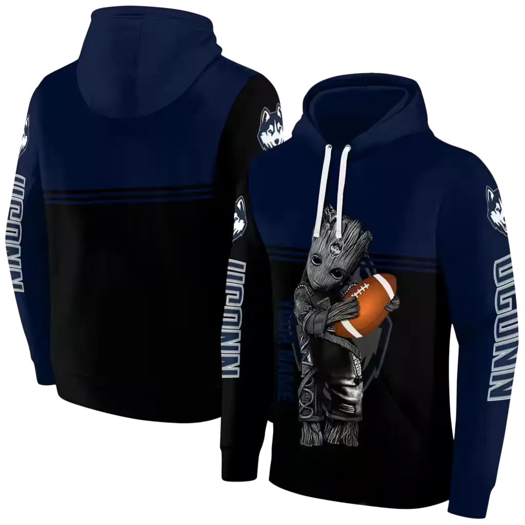 customized uconn huskies baby groot blue black hoodie fashion forward customized uconn huskies baby groot blue black hoodie fashion forward