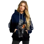 customized uconn huskies baby groot blue black hoodie best selling